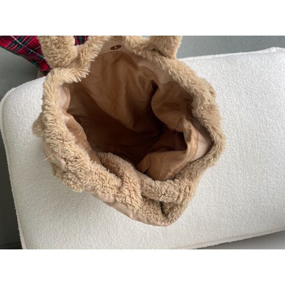 Skinny Dip Borg Trimmed Tote Bag - Picture 6 of 7